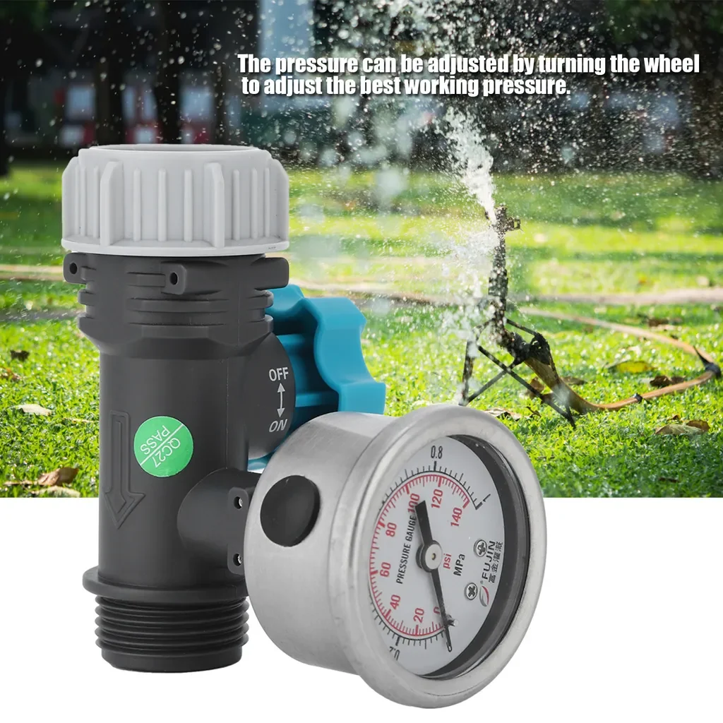 Cocosity G3/4 Wasserdruckregler Ventil verstellbar Manometer Garten
