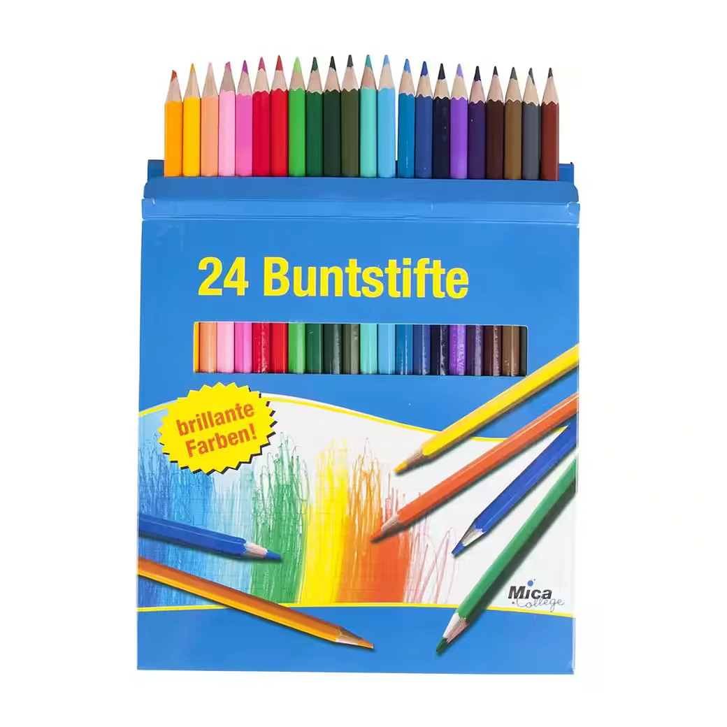 MICA Besttoy Holzbuntstifte 24er Set Buntstifte