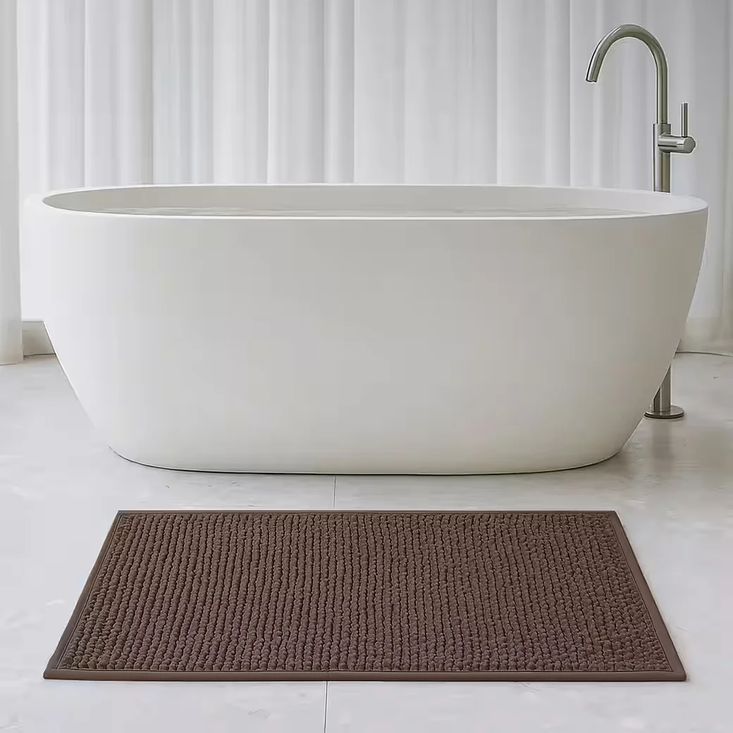 Bestlivings Badematte Chenille 60x90 cm rutschhemmend saugstark weich