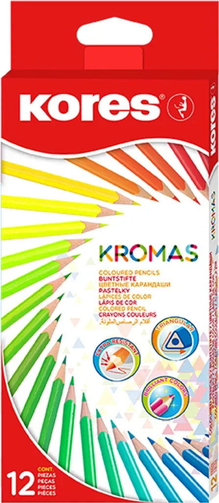 Kores KROMAS Dreikant Buntstifte 12er Set im Etui