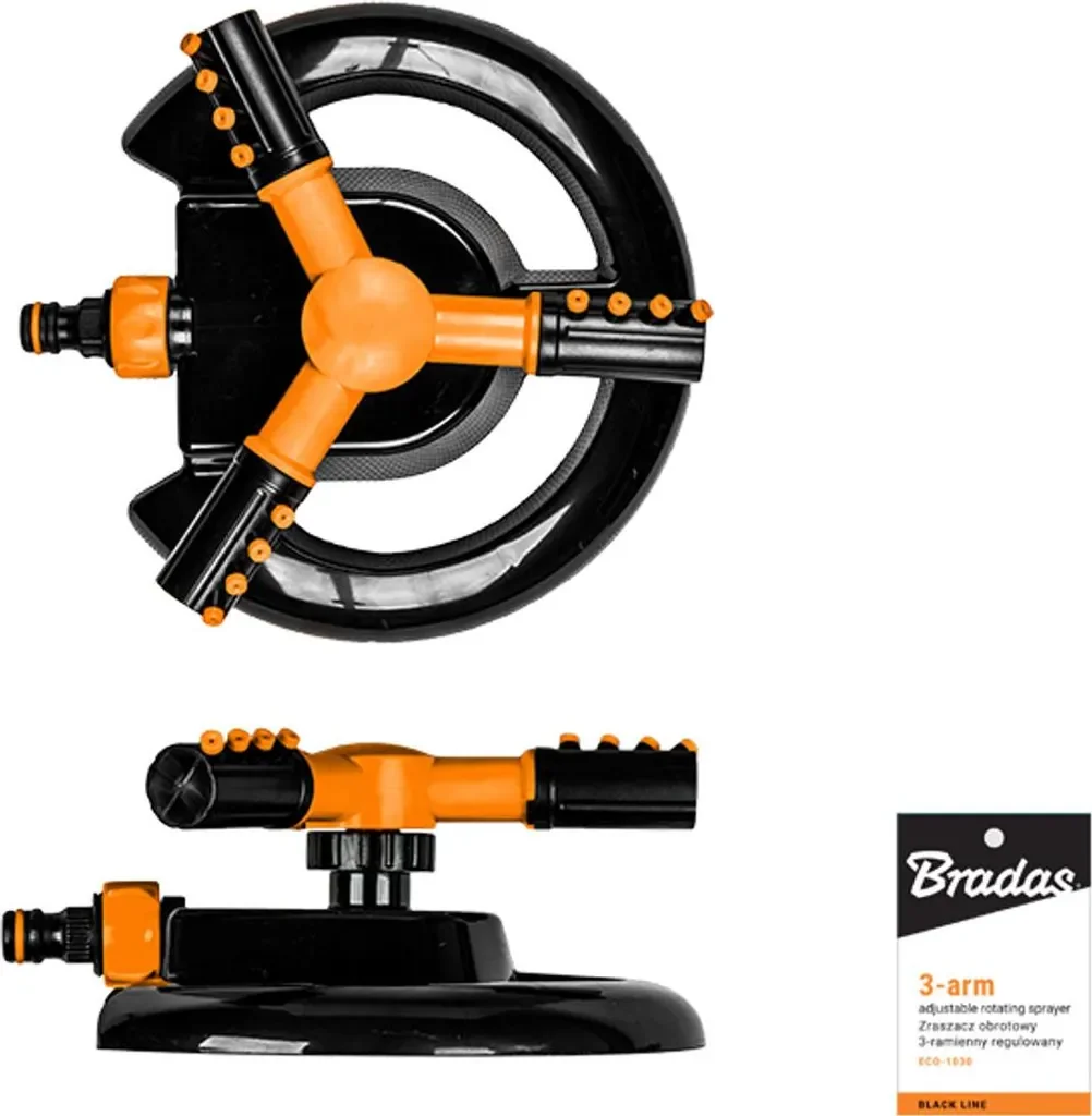 Bradas ECO-1030 Black Line Rotationsregner Gartensprenger