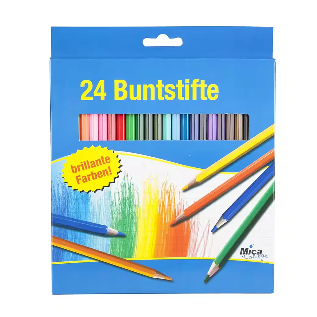 MICA Besttoy Holzbuntstifte 24er Set Buntstifte
