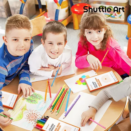 LUXUSKOLLEKTION Buntstift Buntstifte Kinder Holzstifte 12 Farben 12er Pack Schule 144