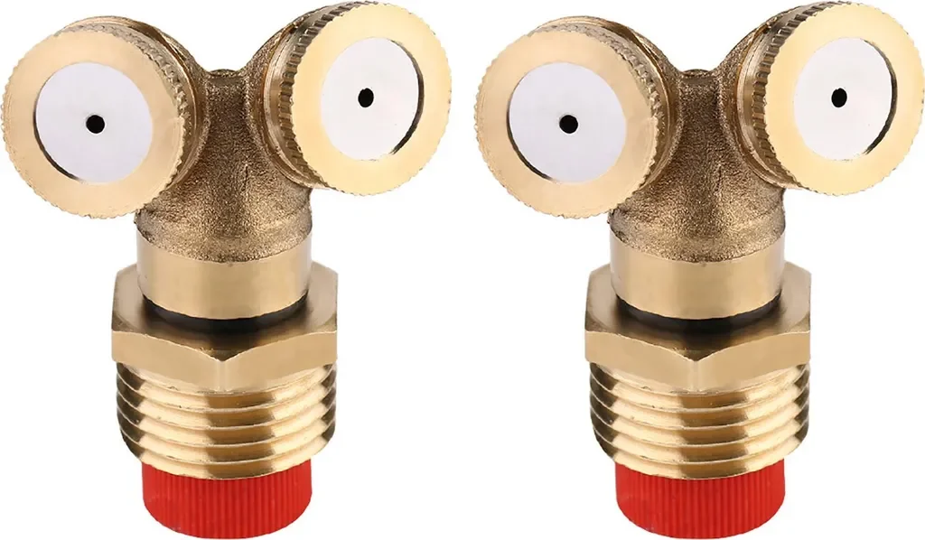 Cocosity 2 Stück Messing Nebeldüsen für Gartenbewässerung Sprinkler