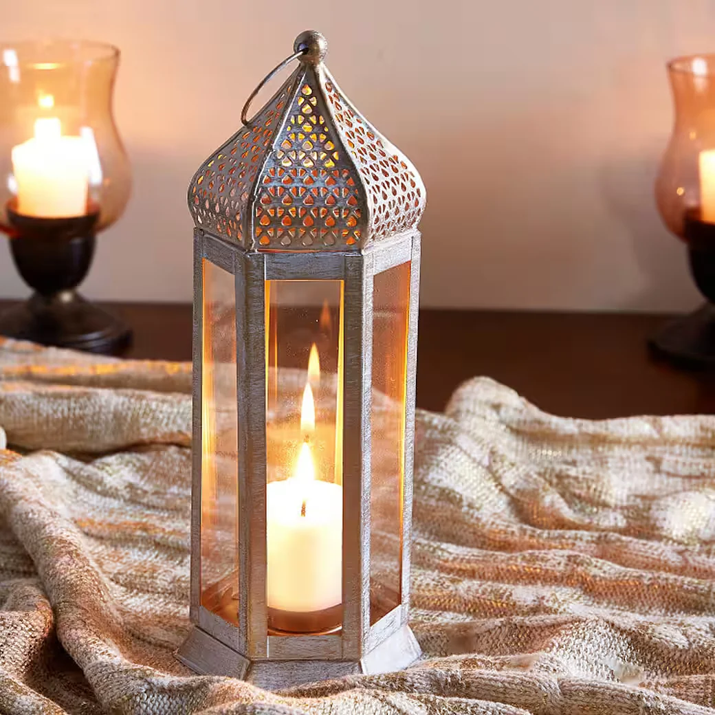 Marrakesch Orient und Mediterran Interior Teelichthalter Raki weiß